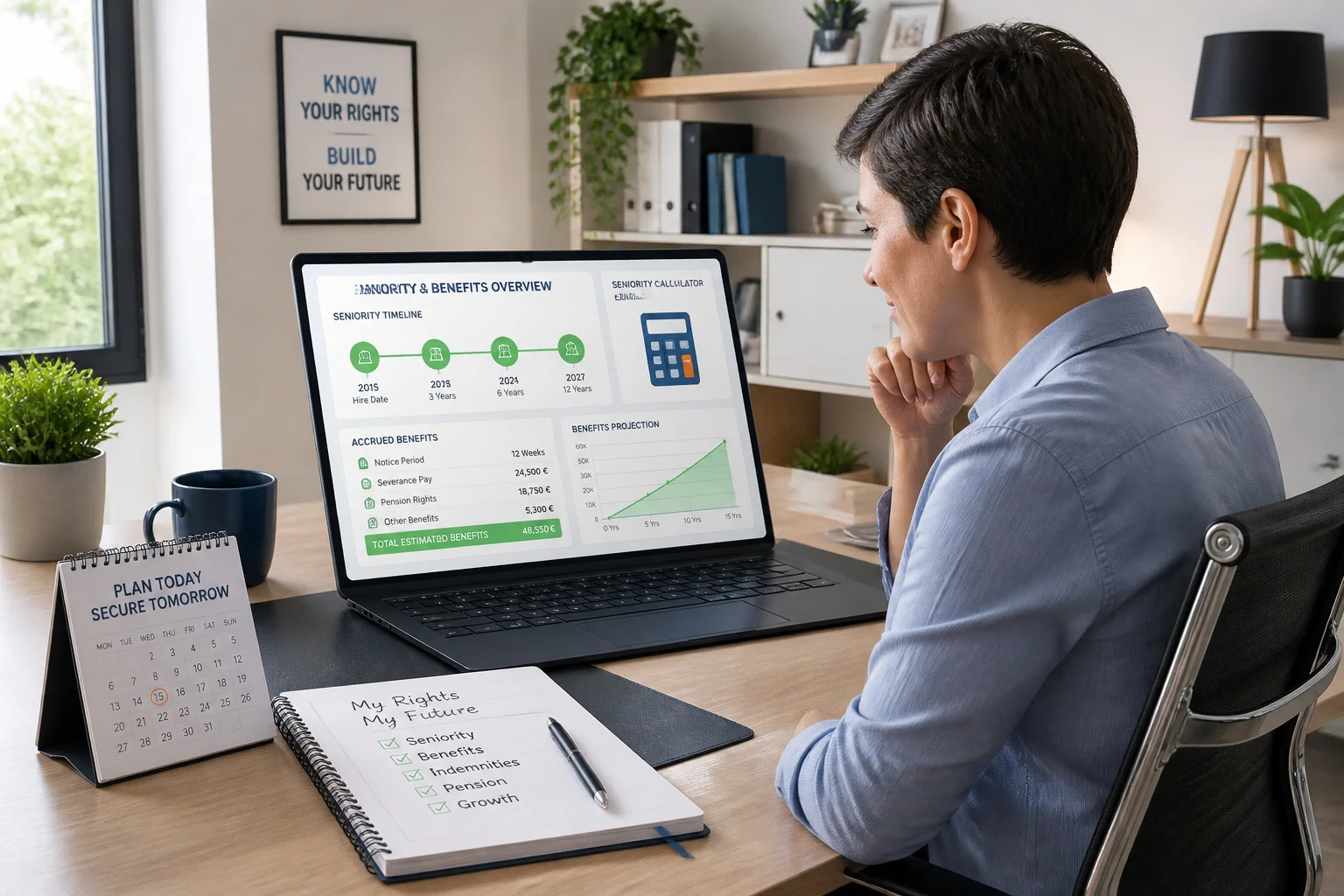 Calcul des droits et avantages professionnels